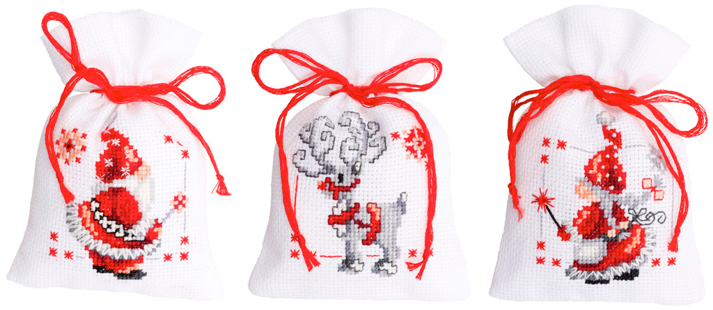 Bag Kit Christmas Elves Set of 3