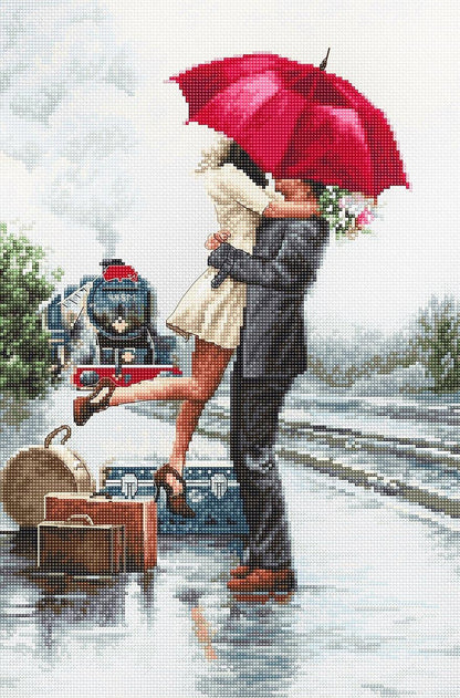 Couple on Train Station