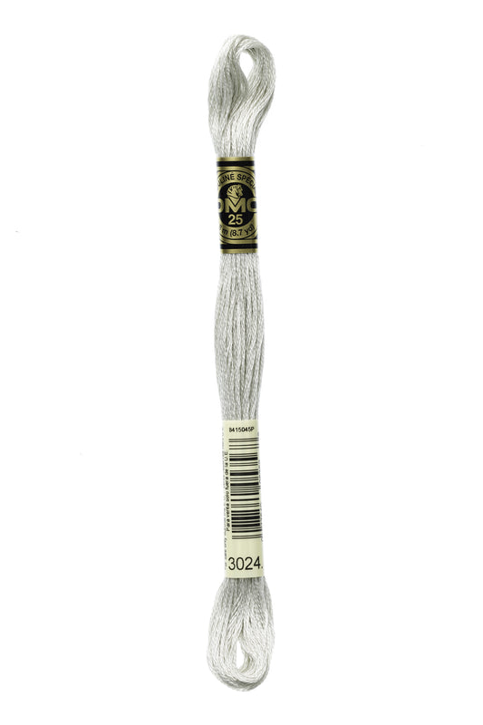 DMC Floss # 3024 - Very Light Brown Grey