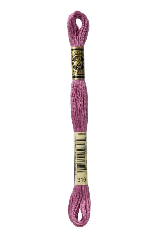 DMC Floss # 316 - Medium Antique Mauve