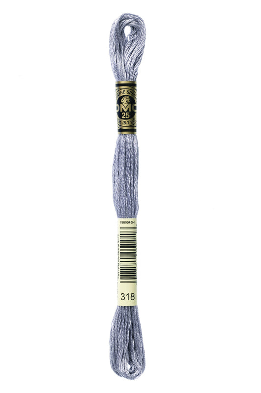 DMC Floss # 318 - Light Steel Gray