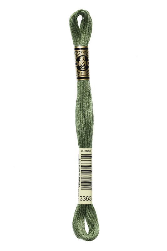 DMC Floss # 3363 - Medium Pine Green