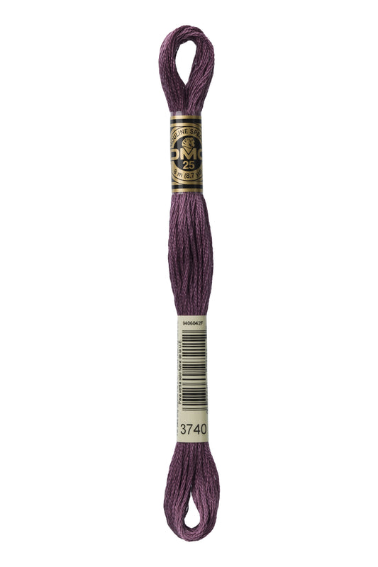 DMC Floss # 3740 - Dark Antique Violet