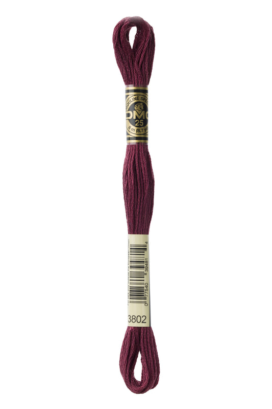 DMC Floss # 3802 - Very Dark Antique Mauve