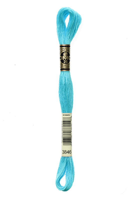 DMC Floss # 3846 - Light Bright Turquoise