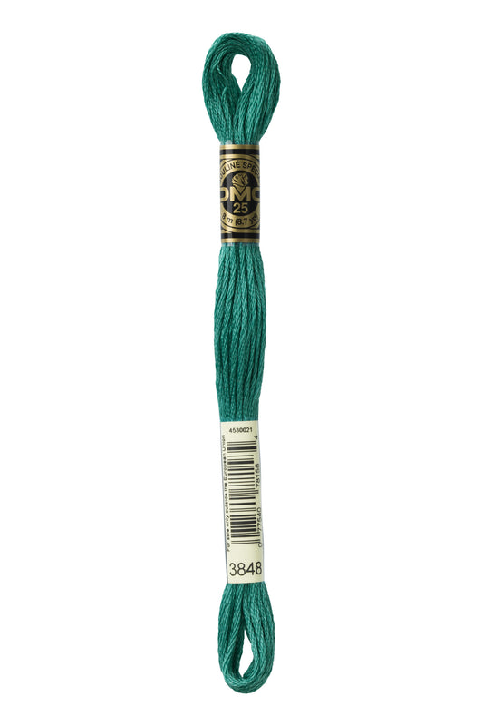 DMC Floss # 3848 - Medium Teal Green