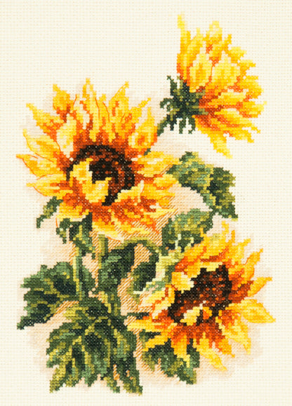 Three Sunflowers