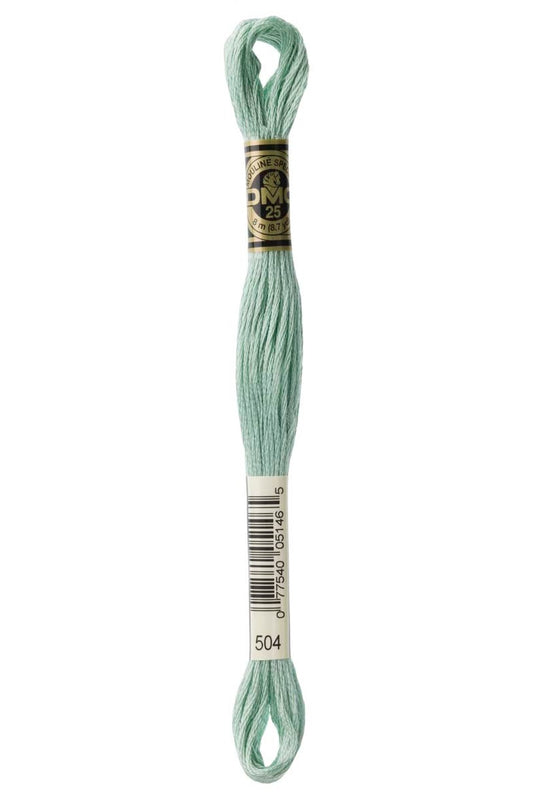 DMC Floss # 504 - Light Blue Green