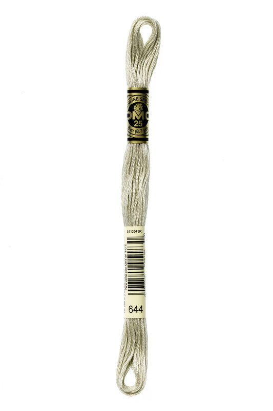 DMC Floss # 644 - Medium Beige Grey