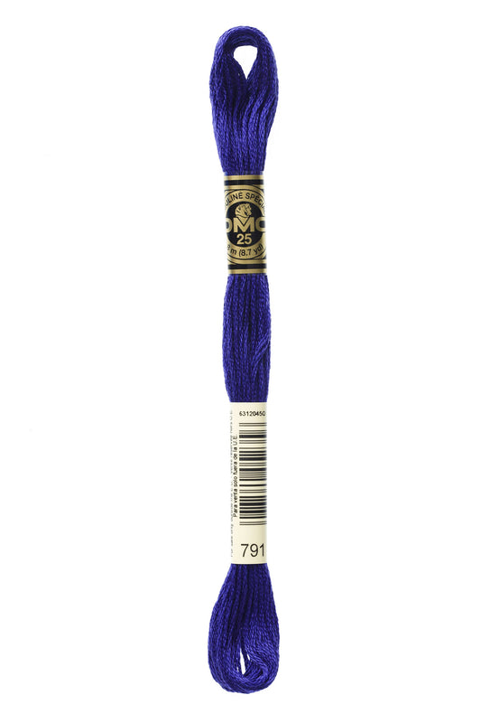 DMC Floss # 791 - Very Dark Cornflower Blue