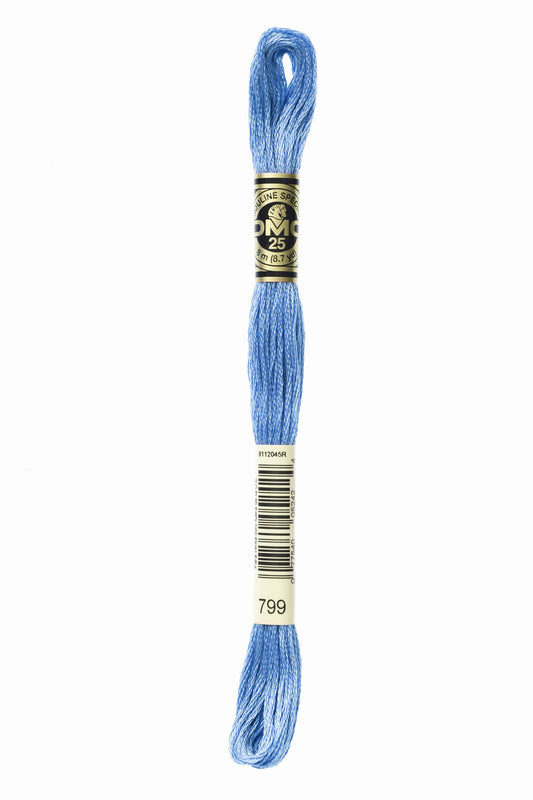 DMC Floss # 799 - Medium Delft Blue