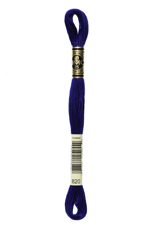 DMC Floss # 820 - Very Dark Royal Blue