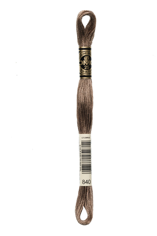 DMC Floss # 840 - Medium Beige Brown