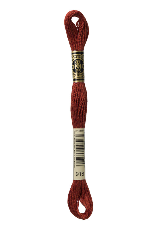 DMC Floss # 918 - Dark Red Copper