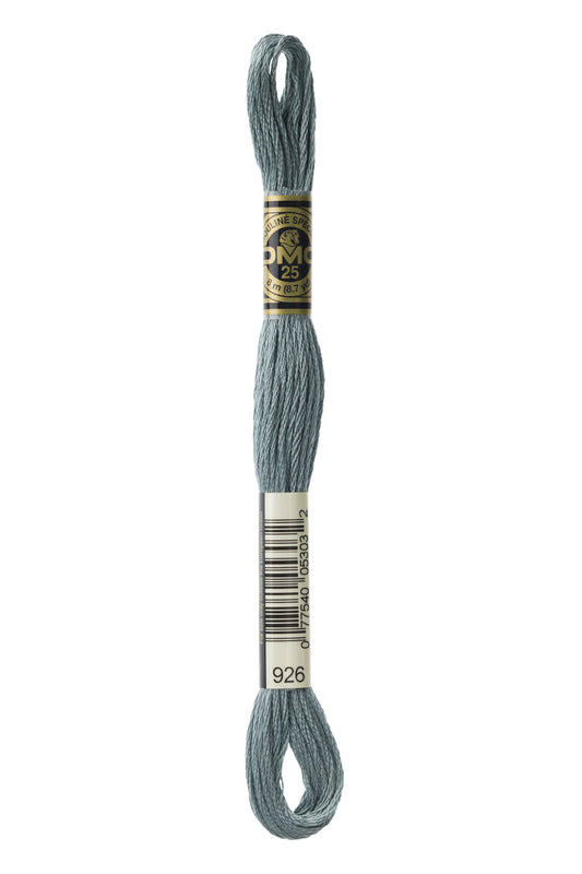 DMC Floss # 926 - Medium Grey Green