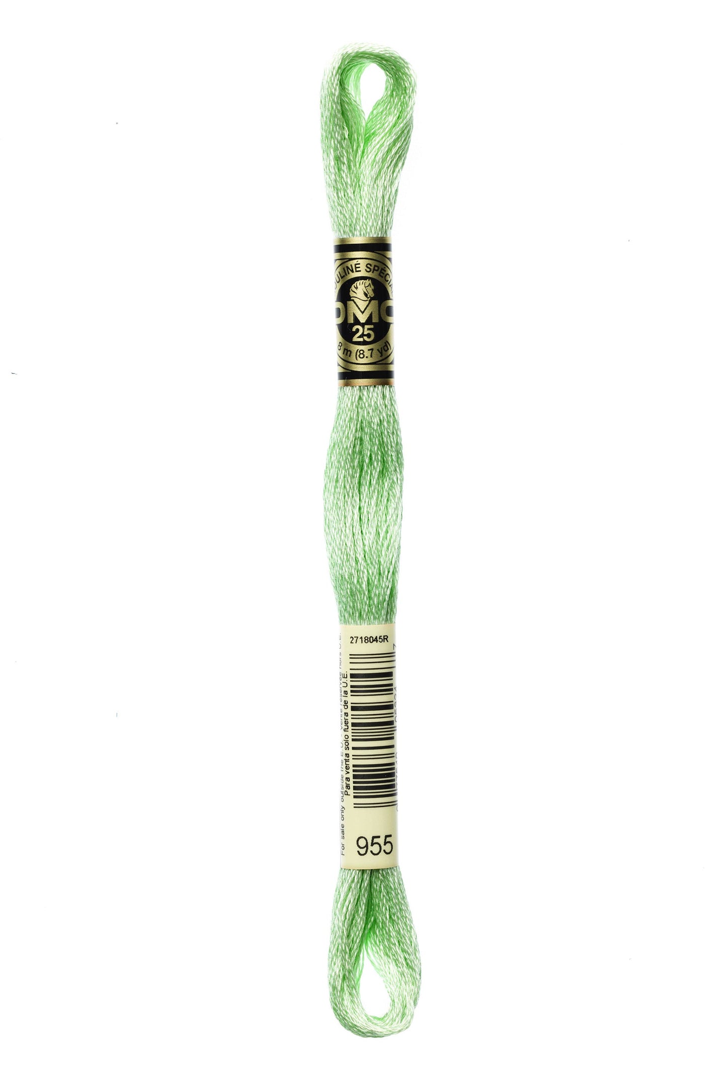 DMC Floss # 955 - Light Nile Green