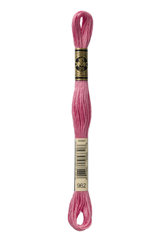 DMC Floss # 962 - Medium Dusty Rose