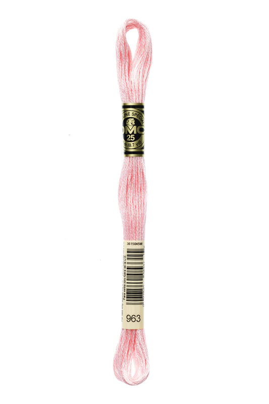 DMC Floss # 963 - Ultra Very Light Dusty Rose