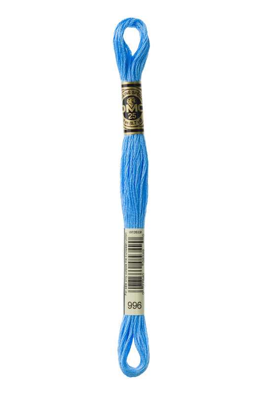 DMC Floss # 996 - Medium Electric Blue